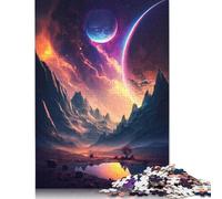 Puzzle per adulti con paesaggio fantasy spaziale, decorazioni per la casa uniche, regali per adulti e adolescenti, 1500 pezzi (85x57 cm)