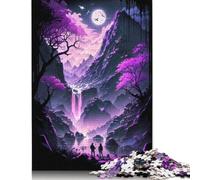 Puzzle per adulti con paesaggio viola infinito, 520 pezzi, gioco educativo, giocattolo, 520 pezzi (52x38 cm)