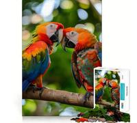 Puzzle per adulti con pappagalli e giochi di parole, 1000 pezzi, ideale per concentrazione, relax e momenti di svago Contorno preciso, perfetto per creare un desiderio di Babbo Natale (50x75cm)
