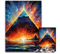 Puzzle per adulti con piramidi egizie, 1000 pezzi, regalo perfetto per familiari e amici, adatto dai 14 anni in su, 26X38CM/10,23x14,96 pollici.
