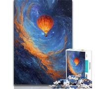 Puzzle per adulti con pittura a olio su mongolfiera, 1000 pezzi, difficili, aiutano il cervello a esercitare i giocattoli avvincenti per coltivare la pazienza, ottimo regalo (38x26cm)
