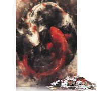 Puzzle per adulti con pittura a olio Yin e Yang, giocattolo educativo, giochi di puzzle per adulti per donne e uomini, 520 pezzi (52x38 cm)