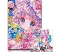 Puzzle per adulti con ragazza anime 1000 pezzi per adolescenti gioco stimolante e interazione tra genitori e figli in famiglia (26x38cm)