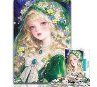 Puzzle per adulti con ragazza anime, 1000 pezzi, per adulti e adolescenti, per ammazzare il tempo durante le vacanze e migliorare l'amore tra coppie, 50x75cm