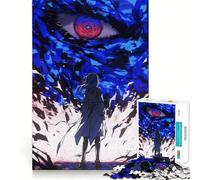 Puzzle per adulti con ragazza anime di fronte a un occhio gigante,1000 pezzi,gioco stimolante per,dimensioni uniformi,pezzi precisi,ideale da portare in viaggio,regalo perfetto per allenare