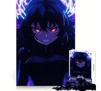 Puzzle per adulti con ragazza anime e poteri elettrici, 1000 pezzi, allenamento mentale, relax, taglio laser, Natale gioioso (50x75cm)