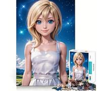 Puzzle per adulti con ragazza anime in un paesaggio onirico,1000 pezzi,gioco stimolante per,dimensioni uniformi,pezzi precisi,ideale da portare in viaggio,regalo perfetto per allenare