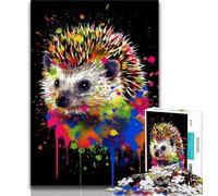 Puzzle per adulti con ricci colorati 1000 pezzi per adolescenti gioco stimolante e interazione tra genitori e figli (50x75cm)