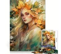 Puzzle per adulti con ritratto floreale ad acquerello, 1000 pezzi, per sviluppare la memoria, ideale per il relax e il tempo libero Unisciti in sicurezza! Un regalo di Natale perfetto (38x26cm)