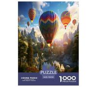 Puzzle per adulti con rose e arcobaleni, 1000 pezzi, carta riciclata, regalo per uomo, decorazione da parete, antistress, ottima idea regalo, 75x50 cm/1000 pezzi