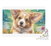 Puzzle per adulti con simpatici e coloratissimi Corgi nella natura, 1000 pezzi, per adulti e bambini, attività divertenti per le giornate di pioggia, 52x38 cm/1000 pezzi