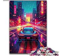 Puzzle per adulti con strade cittadine colorate, 1000 pezzi, gioco stimolante e gioco educativo per famiglie, per compleanni e Natale (50x75cm)
