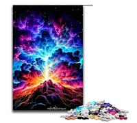Puzzle per adulti con tempesta di nubi vulcaniche, 1000 pezzi, puzzle in legno per adulti e bambini dai 12 anni in su, giocattolo educativo, 1000 pezzi