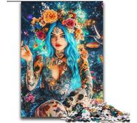 Puzzle per adulti con teschi messicani, 2000 pezzi, giocattoli educativi per l'apprendimento, giochi per famiglie, adatti per la decorazione della scrivania (70x100cm)