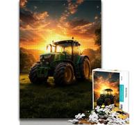Puzzle per adulti con trattore e attrezzi agricoli, 1000 pezzi, aiuta il cervello a esercitare giocattoli avvincenti per coltivare la pazienza e l'interazione genitore-figlio (38x26cm)