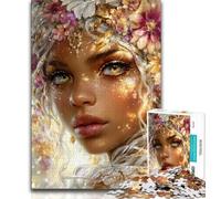 Puzzle per adulti con una bellissima donna, 1000 pezzi, gioco stimolante, ogni pezzo è unico, gioco stimolante e divertente per tutta la famiglia, 38x26cm