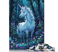 Puzzle per adulti con unicorno magico nella foresta, 1000 pezzi, puzzle per adulti da 1000 pezzi, puzzle da 1000 pezzi come regalo, 1000 pezzi (75x50 cm)