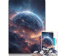 Puzzle per adulti con vista eterea sulla Terra, 1000 pezzi, aiuta il cervello a esercitare i giocattoli avvincenti per coltivare la pazienza, un'opera d'arte (38x26cm)