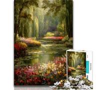 Puzzle per adulti con vista sul giardino gioco per famiglie antistress sfida difficile adatto alle coppie 26x38cm