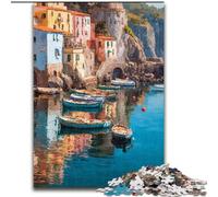 Puzzle per adulti con vista sulla città e sul mare, 1000 pezzi, giochi educativi, decorazioni per la casa, decorazioni e regali unici (50x75cm)