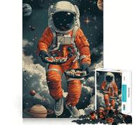Puzzle per adulti "Consegna di sushi nello spazio" da 1000 pezzi, gioco di logica e abilità, per un divertimento lento e divertente, con tagli precisi, pezzi da collezione 38x26cm