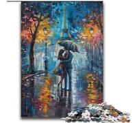 Puzzle per adulti "Coppia sotto la Torre Eiffel", 2000 pezzi, adatto dai 14 anni in su, idee regalo per migliorare la memoria (70x100cm)