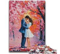 Puzzle per adulti "Coppia sotto l'albero", 1000 pezzi, difficile, giocattolo educativo intellettuale decomprimente, adatto per la decorazione della scrivania (38x52cm)