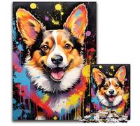 Puzzle per adulti Corgi da 1000 pezzi in cartone, gioco rompicapo per adolescenti, regalo perfetto per le feste, 26X38CM/10,23x14,96 pollici.