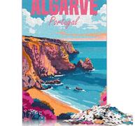 Puzzle per adulti Costa dell'Algarve Portogallo Puzzle da 1000 pezzi Puzzle di carta Adatto per adulti e dai 18 anni in su Gioco di puzzle per famiglie 38x26 cm/1000 pezzi