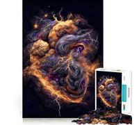 Puzzle per adulti "Cuore della Tempesta" da 1000 pezzi, ideale per rafforzare la memoria, favorire la calma e la tranquillità, con bordi puliti e un oggetto da collezione 50x75cm