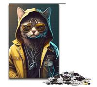 Puzzle per adulti Cyberpunk Cool Cat 1000 pezzi Puzzle Ottimo regalo Adatto per adolescenti dai 14 anni in su 1000 pezzi