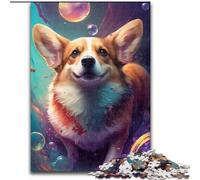 Puzzle per adulti da 1000 pezzi a forma di cane Corgi. Puzzle impossibili per adulti che sviluppano la coordinazione occhio-mano, perfetti come regali di compleanno (dimensioni 50x75cm).