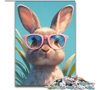 Puzzle per adulti da 1000 pezzi a forma di coniglio Puzzle da 1000 pezzi per il divertimento in famiglia, perfetto per le vacanze e le serate di gioco interattive (dimensioni 26x38cm)
