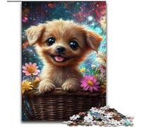 Puzzle per adulti da 1000 pezzi a forma di cucciolo, gioco interattivo per famiglie, rompicapo, giocattolo educativo (dimensioni 26x38cm)