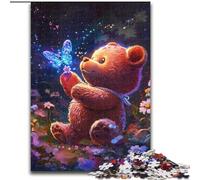 Puzzle per adulti da 1000 pezzi a forma di orsacchiotto, aiuta il cervello a esercitare i giocattoli che creano dipendenza e coltivano la pazienza, decorazione perfetta (dimensioni 26x38cm)