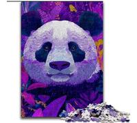 Puzzle per adulti da 1000 pezzi a forma di panda, giocattolo educativo intellettuale decomprimente, ideale come regalo per tutta la famiglia dimensioni 50x75cm