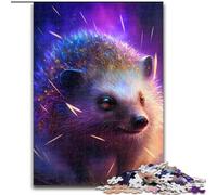 Puzzle per adulti da 1000 pezzi a forma di riccio e fulmine, rompicapo stimolante per adolescenti, perfetto come decorazione per la casa o come regalo (dimensioni: 26x38cm)