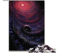 Puzzle per adulti da 1000 pezzi a forma di spirale con buco nero,in legno,attività divertente per la casa,50x75cm,attività divertente,sfida per il cervello,regalo perfetto per adolescenti