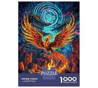 Puzzle Per Adulti Da 1000 Pezzi A Phoenix Rises from Fire Puzzle Per Adulti Gioco Pratico Decorazione Da Parete Per Compleanno, Natale 38x26cm/1000pcs