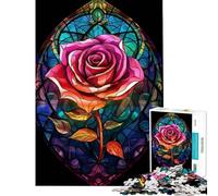 Puzzle per adulti da 1000 pezzi "A Red Roses Ode" Aiuta ad allenare il cervello Una sfida impegnativa Gioco educativo per maggiori di 14 anni 38x26cm