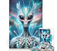 Puzzle per adulti da 1000 pezzi a tema alieno extraterrestre, gioco impossibile, ideale per passare il tempo durante le vacanze, compleanno e Natale 50x75cm