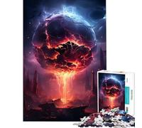 Puzzle per adulti da 1000 pezzi a tema anime "Distruzione della Terra" gioco educativo e stimolante per tutta la famiglia ideale come regalo (dimensioni 38x26cm)