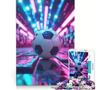 Puzzle per adulti da 1000 pezzi a tema calcio, gioco pratico ma divertente e umoristico, collezione d'artista, belle arti 38x26cm