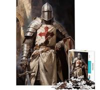 Puzzle per adulti da 1000 pezzi a tema Cavalieri Templari Divertimento a casa attività creative perfette per decorare la casa Gioco impossibile per ragazzi dai 14 anni in su 38x26cm