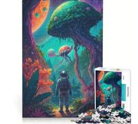 Puzzle per adulti da 1000 pezzi a tema extraterrestre, con tema orizzonti, divertente gioco, rilassante e stimolante per la mente, ideale come regalo per la lista dei desideri con Babbo Natale 38x52cm