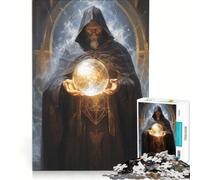 Puzzle per adulti da 1000 pezzi a tema fantasy, mago e incantesimo, gioco educativo, regalo di compleanno, adatto come decorazione da scrivania 38x26cm