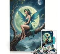 Puzzle per adulti da 1000 pezzi a tema fate fantasy, gioco pratico, ideale per passare il tempo durante le vacanze a casa e per rafforzare l'amore di coppia 38x52cm