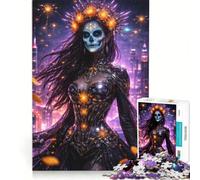 Puzzle per adulti da 1000 pezzi a tema Giorno dei Morti, gioco educativo, decorazione per la casa, per rafforzare l'amore tra le coppie 38x52cm
