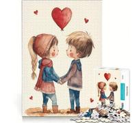 Puzzle per adulti da 1000 pezzi a tema "Innamorarsi" per San Valentino, gioco pratico, ideale per passare il tempo durante le vacanze a casa e per rafforzare l'amore di coppia 38x52cm