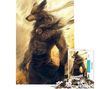Puzzle per adulti da 1000 pezzi a tema lupo mannaro Svela il lupo mannaro Aiuta a sviluppare la capacità di analisi e logica Gioco pratico per ragazzi dai 14 anni in su (50x75cm)